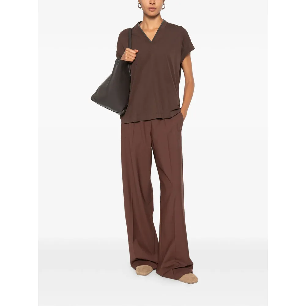 Trousers Wide-Leg Brown sold by Lord & Taylor product image thumbnail 3