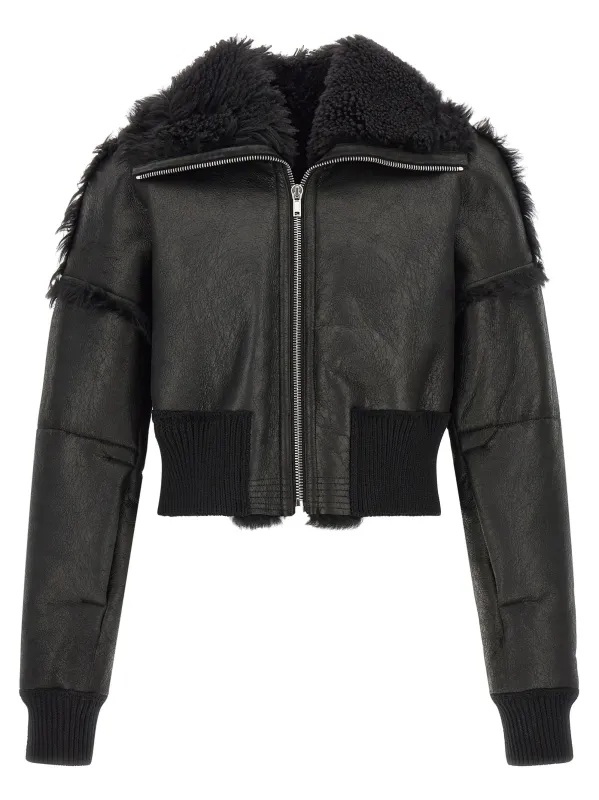 'Flight Jkt Cropped' bomber jacket made by Rick Owens