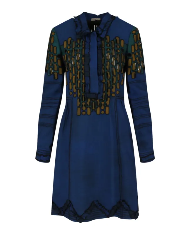 Bottega Veneta Collared Pattern Dress made by Bottega Veneta