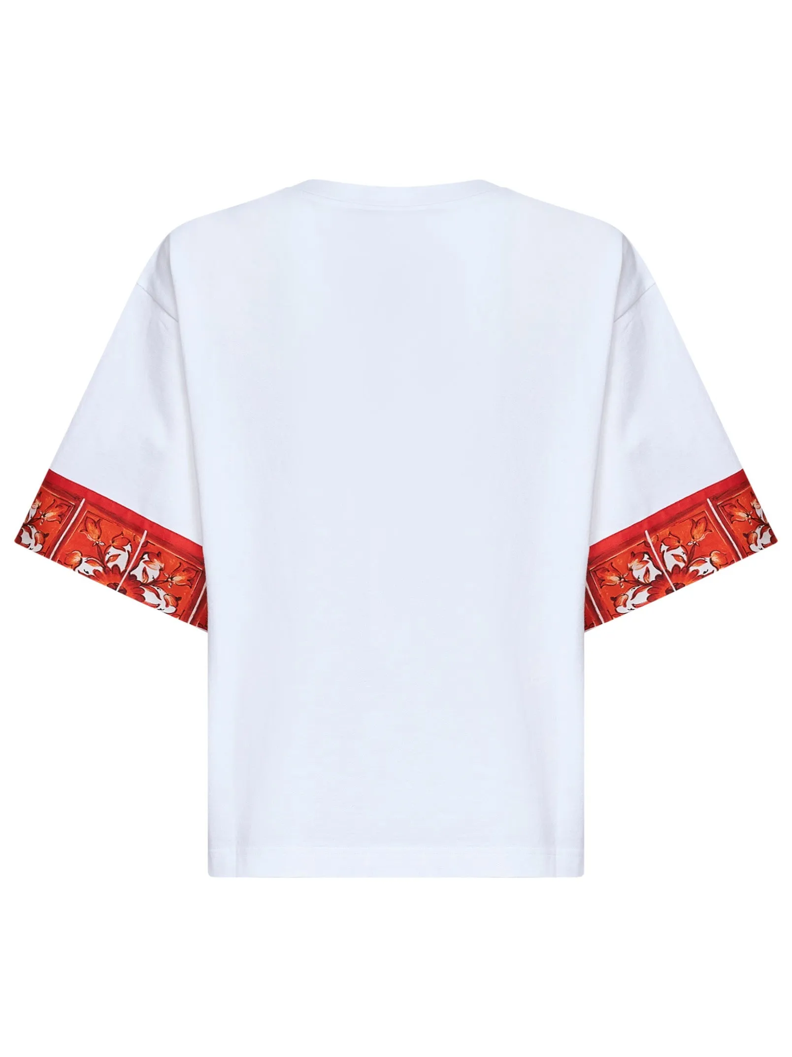 Jersey T-shirt with Maiolica-Print Scarf, White sold by Lord & Taylor product image thumbnail 2