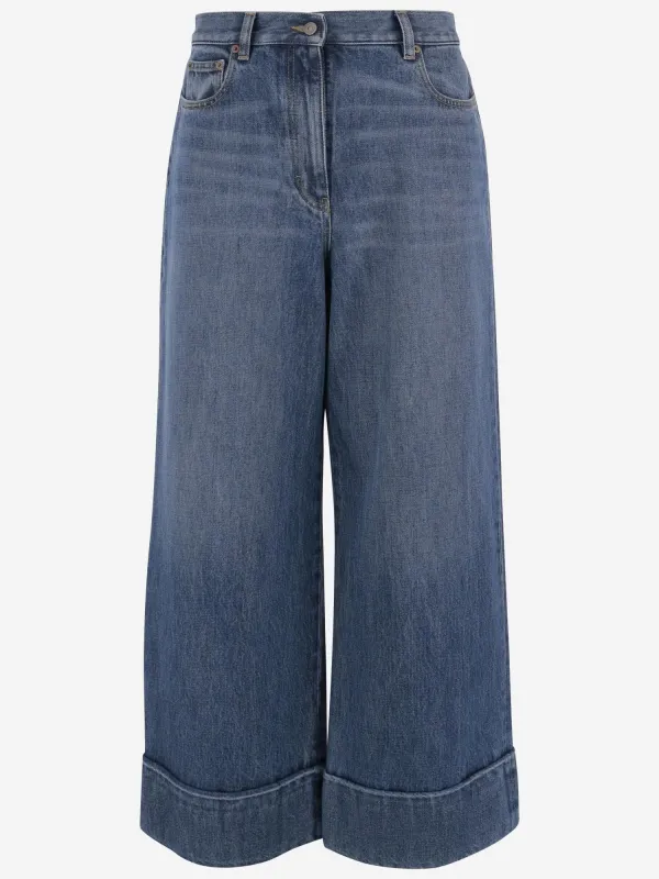 Cotton Denim Jeans made by Valentino
