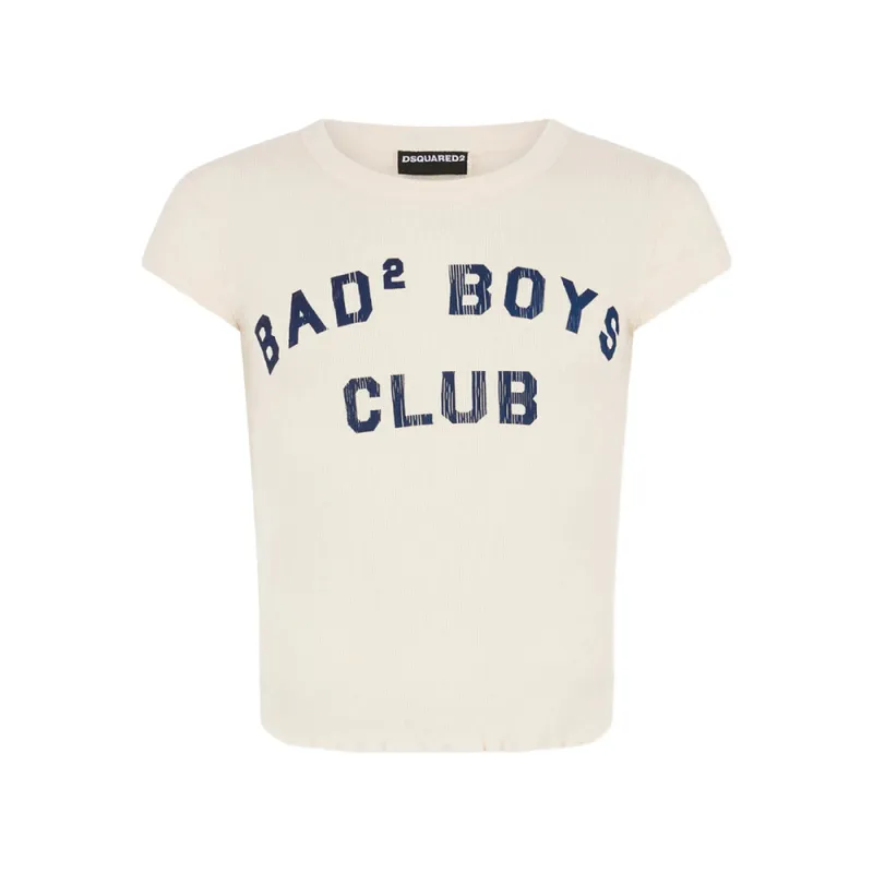 Crew Neck T-Shirt with Print made by DSQUARED2
