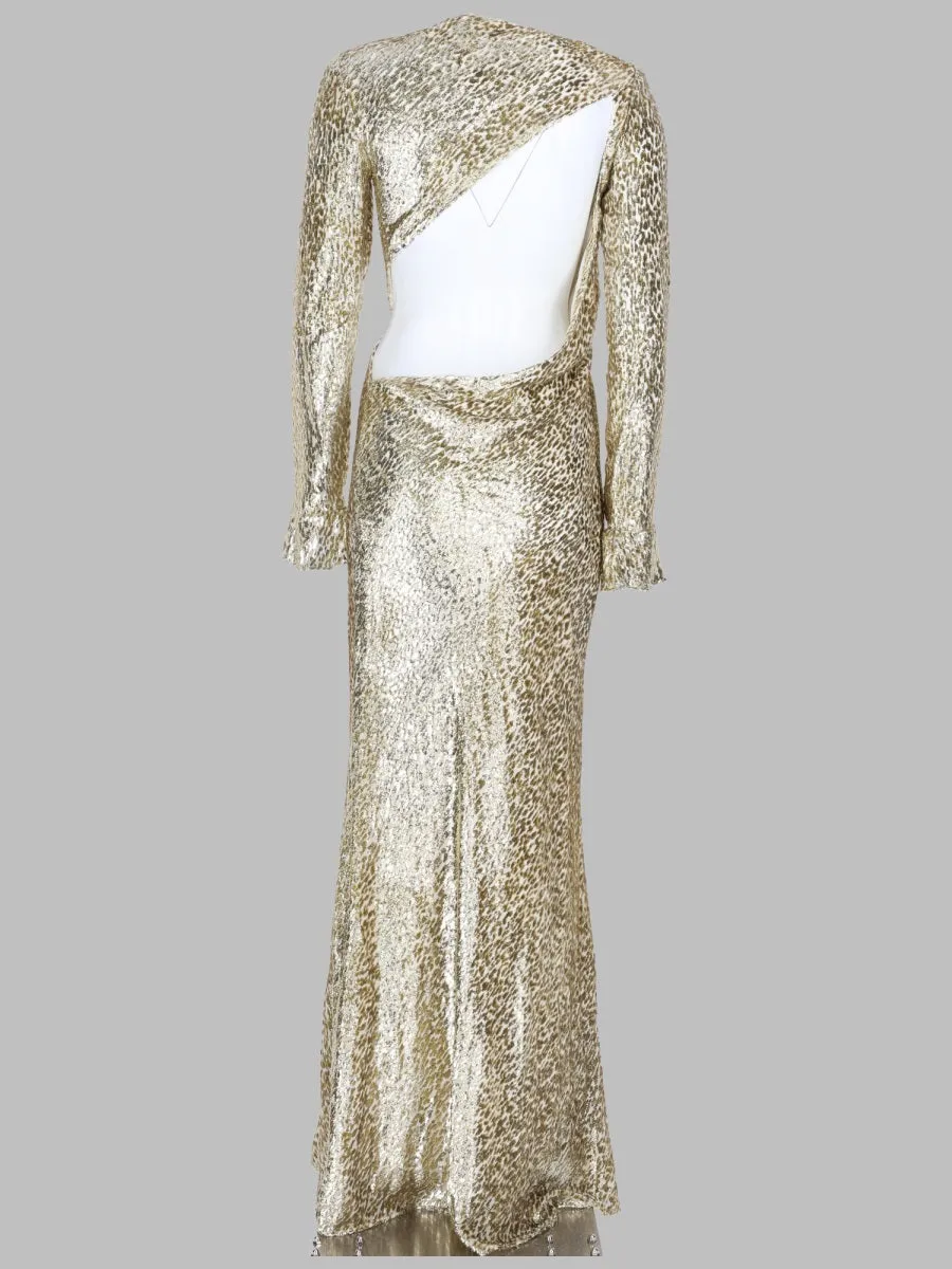 Maxi Dress Metallic Gold sold by Lord & Taylor product image thumbnail 2