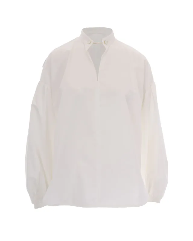Satin Blouse Ivory made by MaxMara
