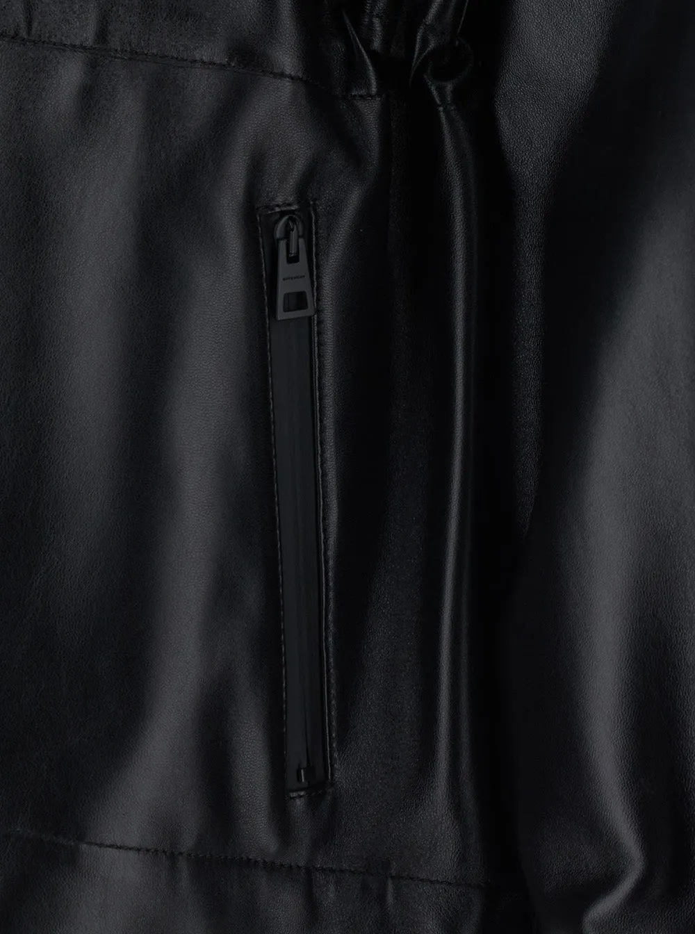 Leather High Collar Jacket Black sold by Lord & Taylor product image thumbnail 3