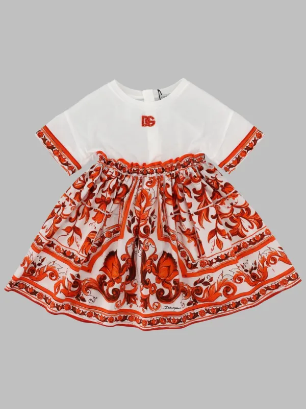Short-Sleeved Dress Multicolour made by Dolce & Gabanna