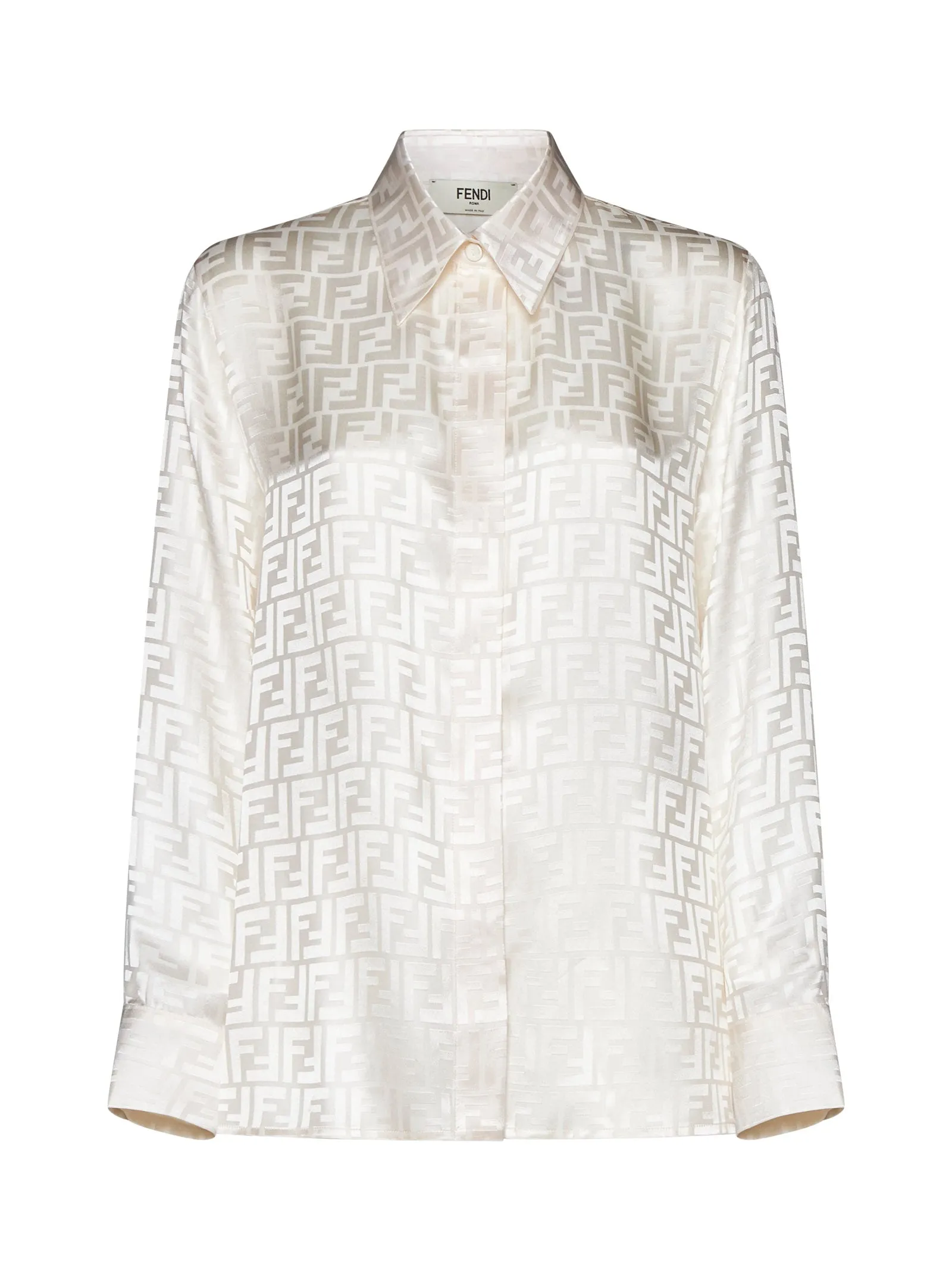 White FF Silk Shirt sold by Lord & Taylor