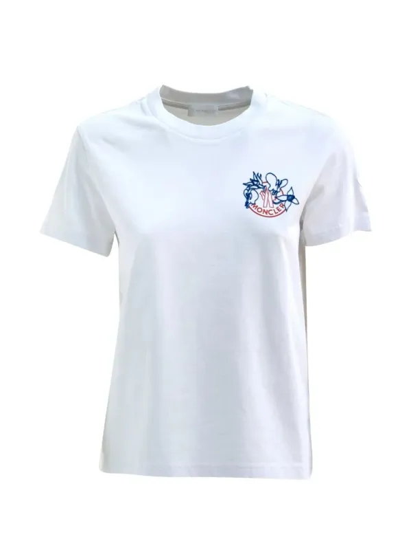 SHORT SLEEVES HEAVY COMBED COTTON JERSEY T-SHIRT made by Moncler
