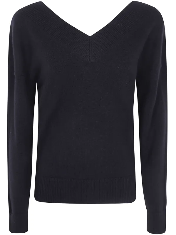 CASHMERE FIN. 7 OFF-SHOULDERS V NECK SWEATER made by Tom Ford