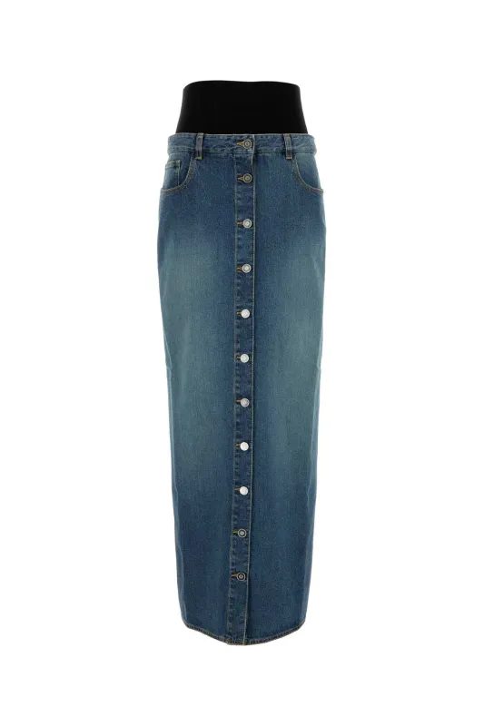 DENIM SKIRT made by Alaia
