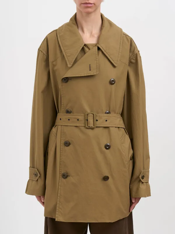 SHORT VENTILE® COTTON TRENCH made by Lemaire