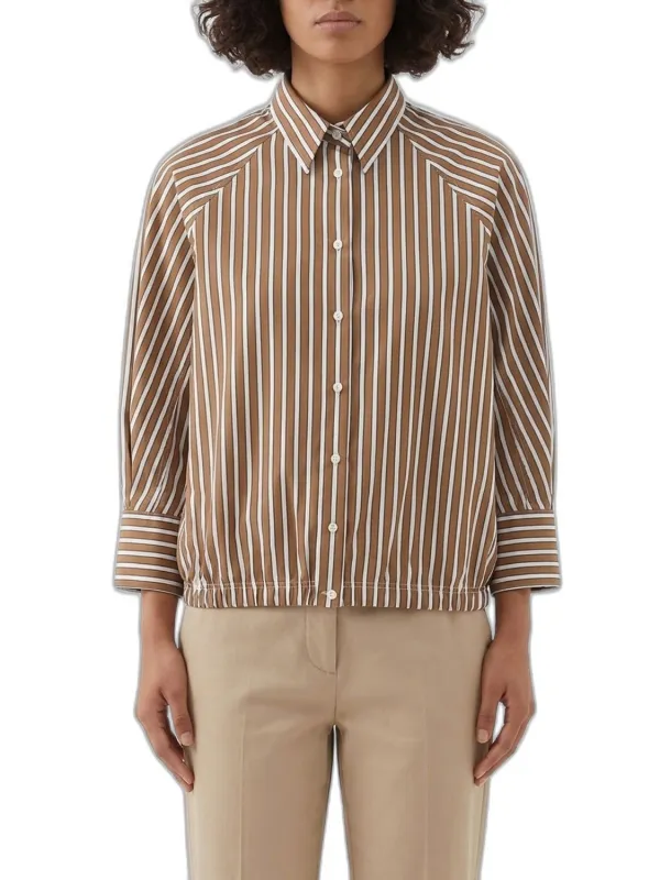 EMBROIDERED POPLIN SHIRT made by Brunello Cucinelli