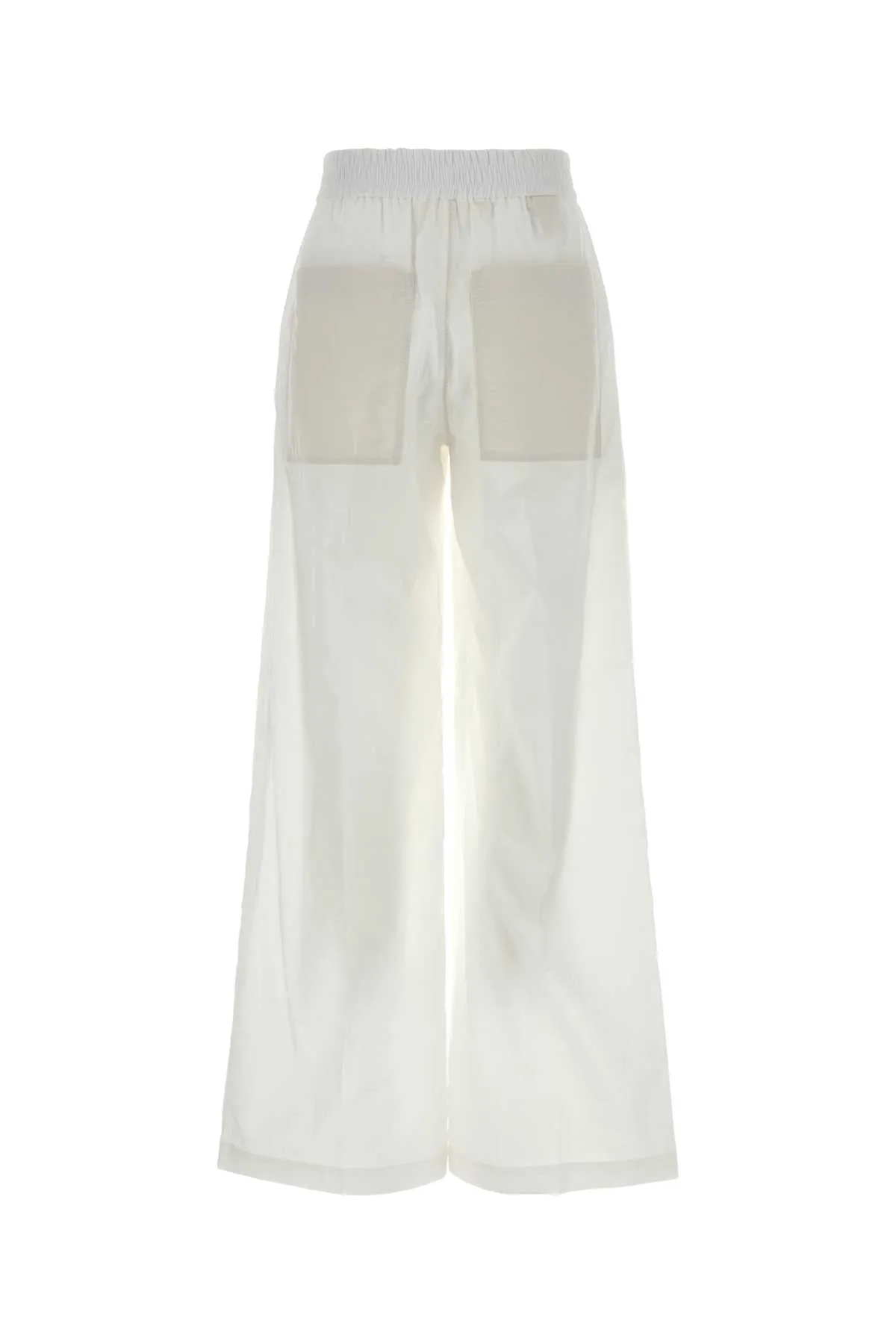 WHITE COTTON BLEND WIDE-LEG PANT sold by Lord & Taylor product image thumbnail 2