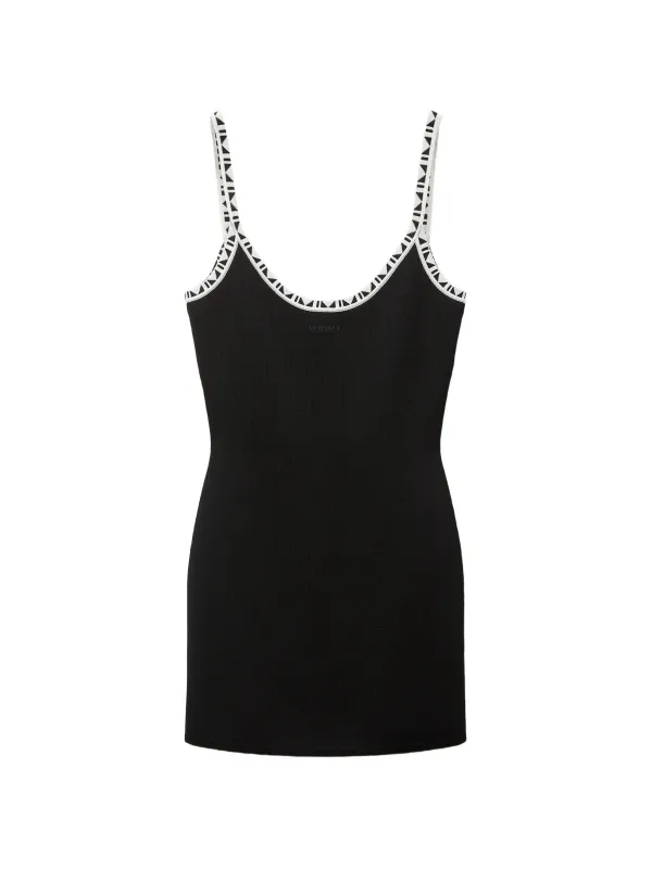 STRETCH VISCOSE JACQUARD MINI DRESS made by Versace