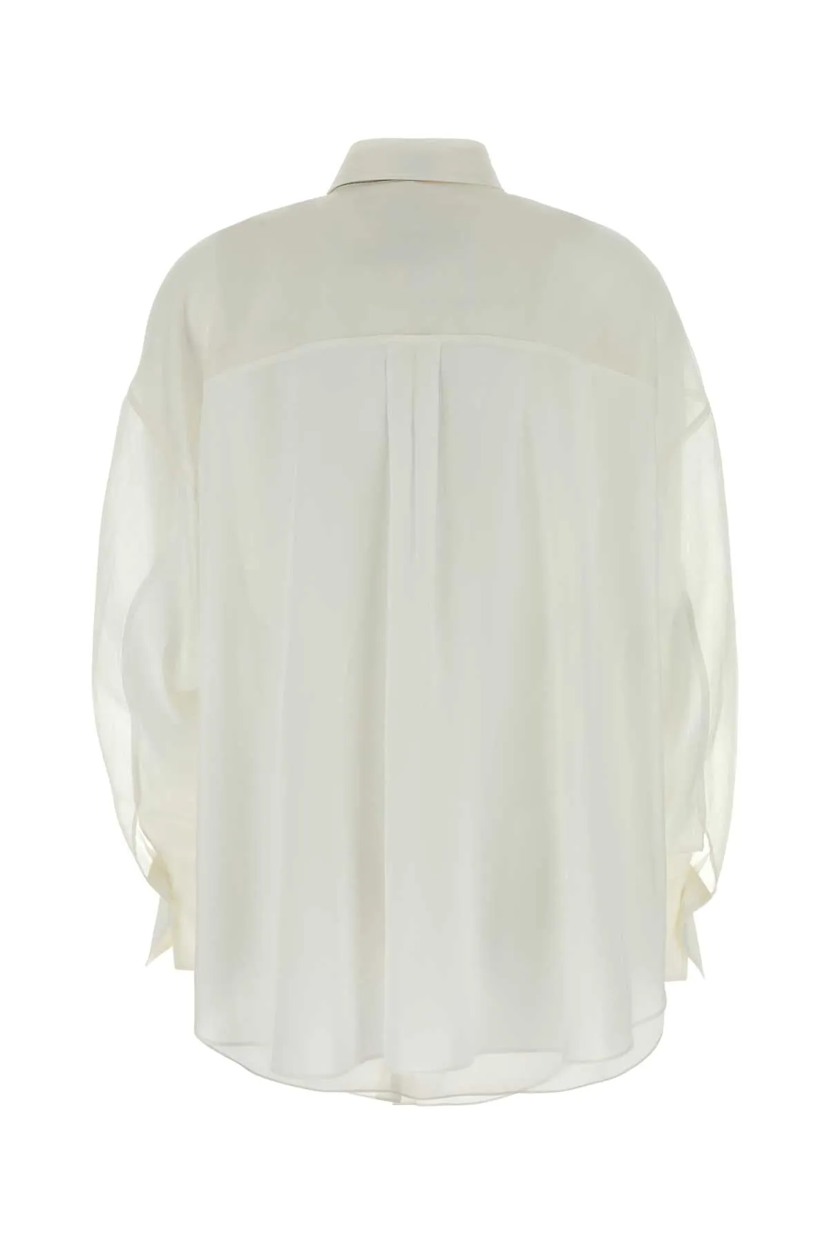 WHITE SILK SHIRT sold by Lord & Taylor product image thumbnail 2