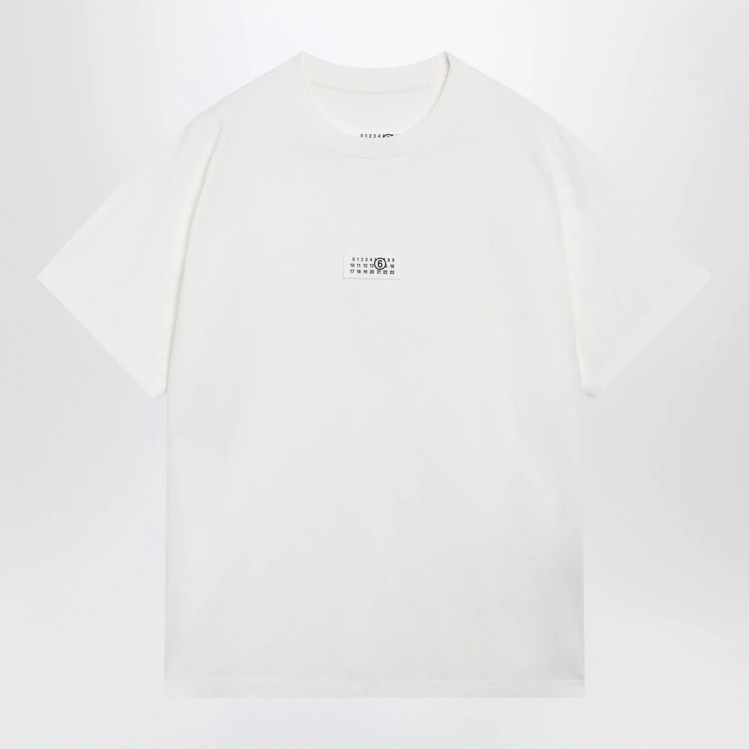 WHITE COTTON JERSEY TSHIRT WITH LOGO PATCH sold by Lord & Taylor