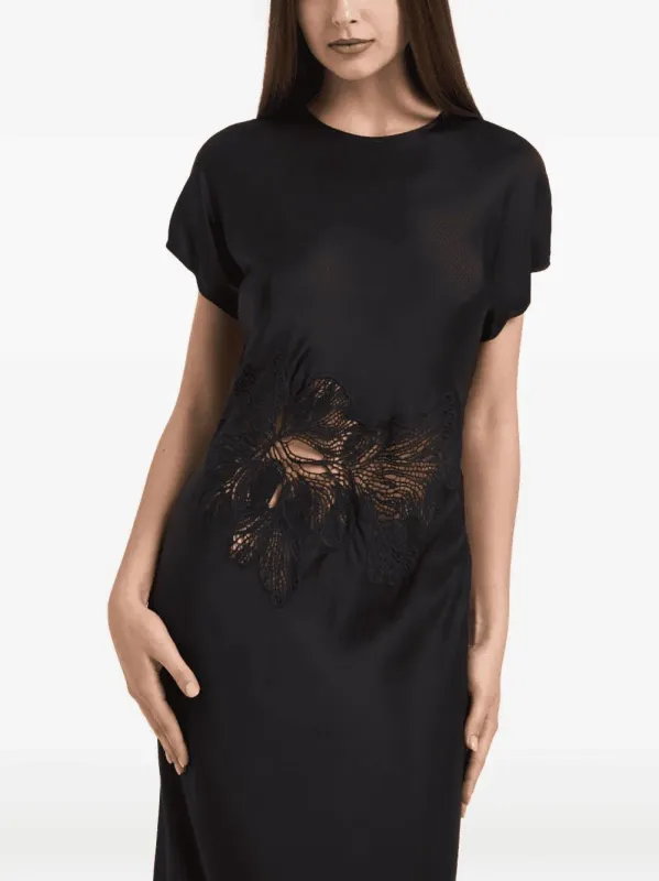 PATRIZIA PEPE LACE-DETAIL MIDI DRESS made by Patrizia Pepe