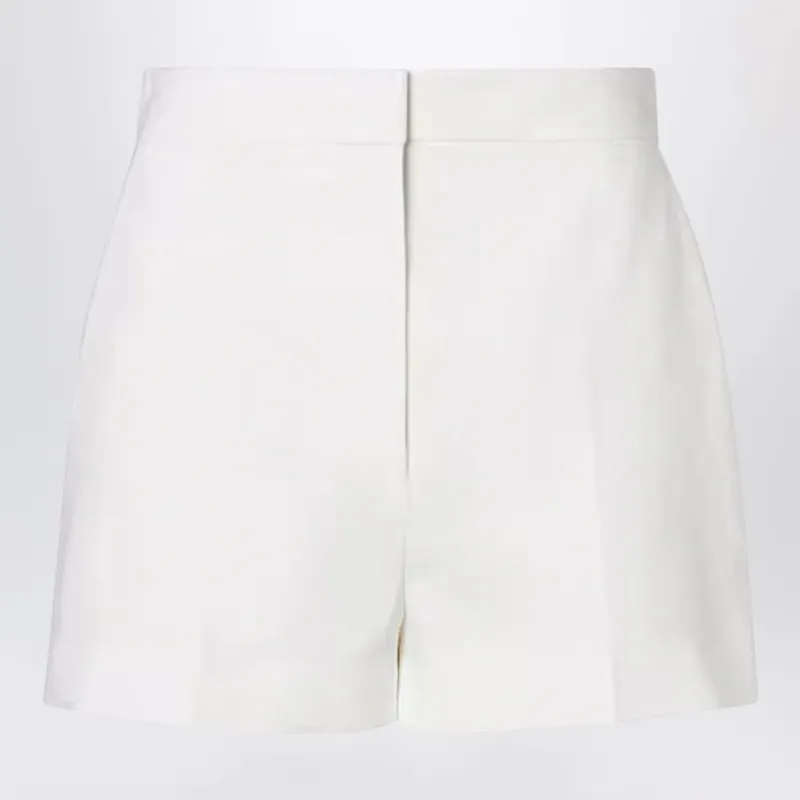 WHITE LINEN AND COTTON SHORTS made by Fendi