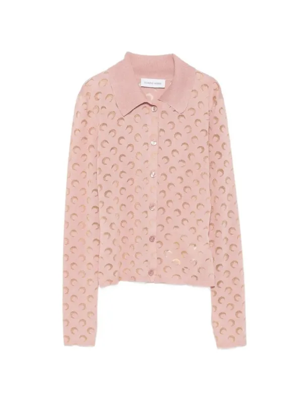 MARINE SERRE MOON-PATTERNED CARDIGAN made by Marine Serre