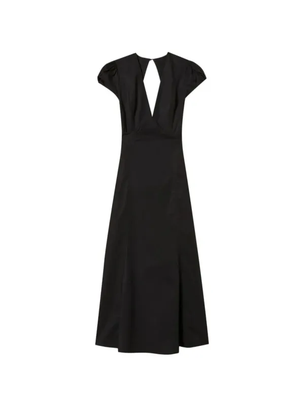 TWINSET V-NECK OPEN-BACK MIDI DRESS made by Twinset