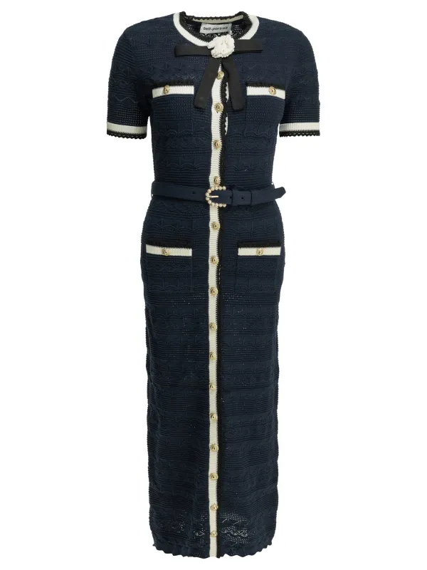 KNIT MIDI DRESS made by Self-Portrait