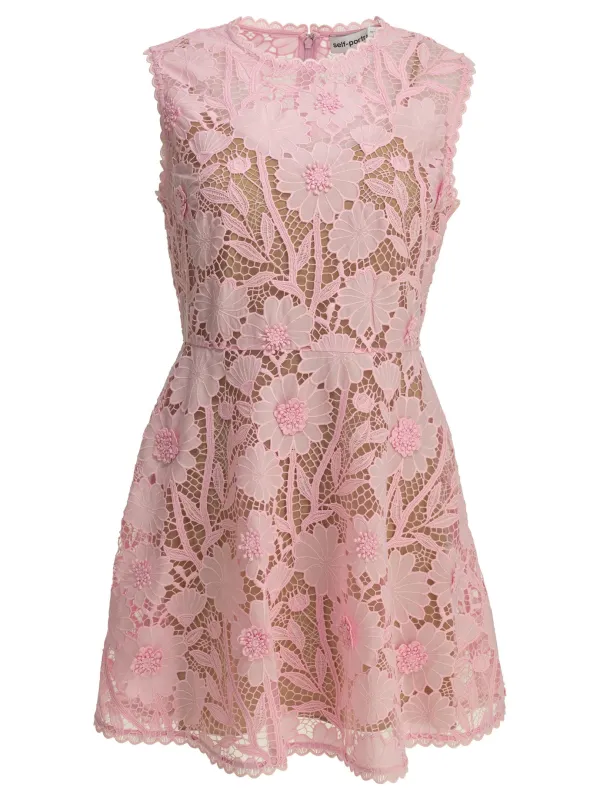 SHORT LACE DRESS made by Self-Portrait