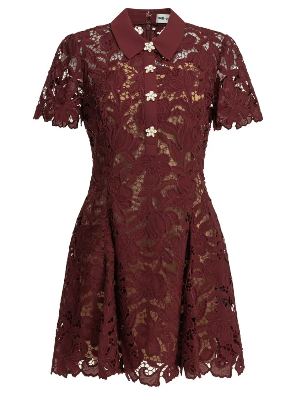SHORT LACE DRESS made by Self-Portrait
