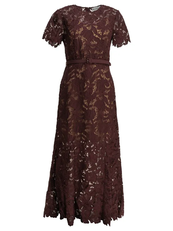 LACE MIDI DRESS made by Self-Portrait