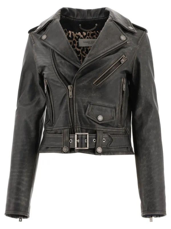 "CHIODO DESTINY" LEATHER JACKET made by Golden Goose