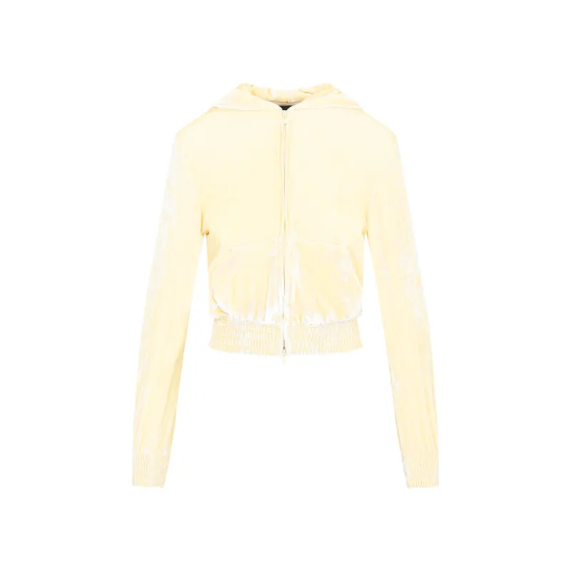 BALENCIAGA FITTED ZIP-UP HOODIE made by Balenciaga