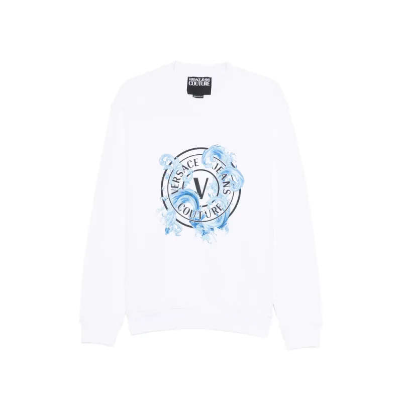 Sweatshirt White Cotton made by Versace