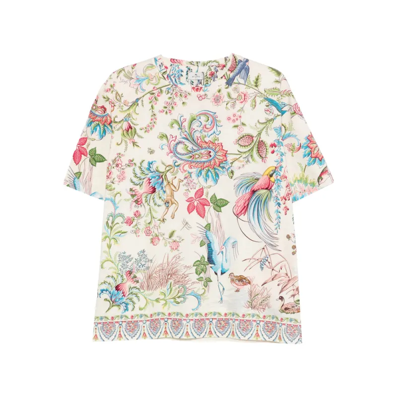 Crew Neck Short Sleeve T-Shirt made by Etro