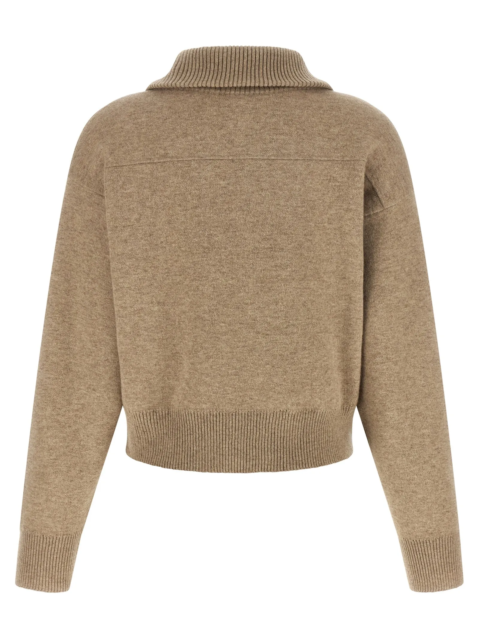 'Shiny Zipper Pull' Wool cardigan sold by Lord & Taylor product image thumbnail 2