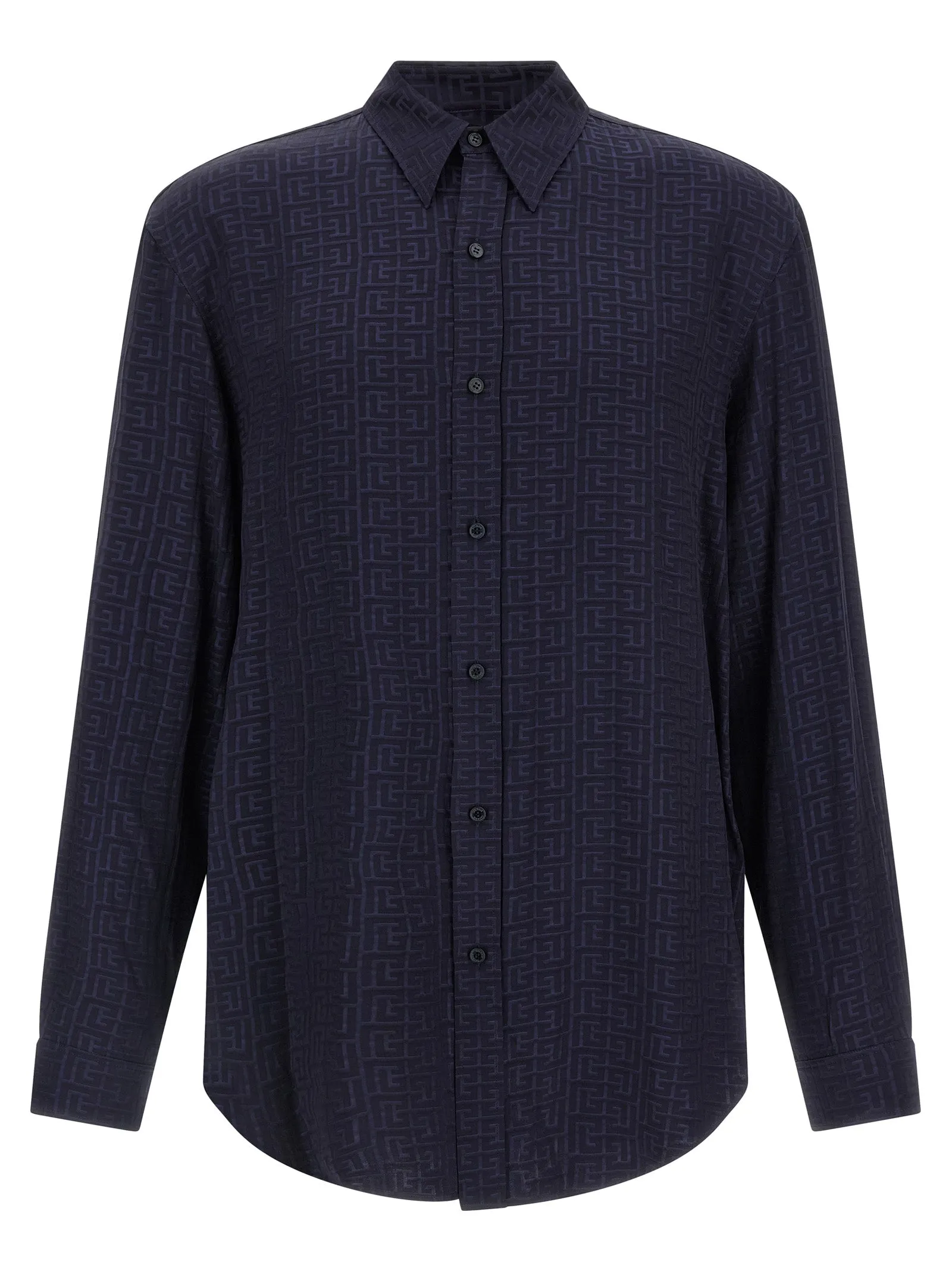 Jacquard monogram shirt sold by Lord & Taylor