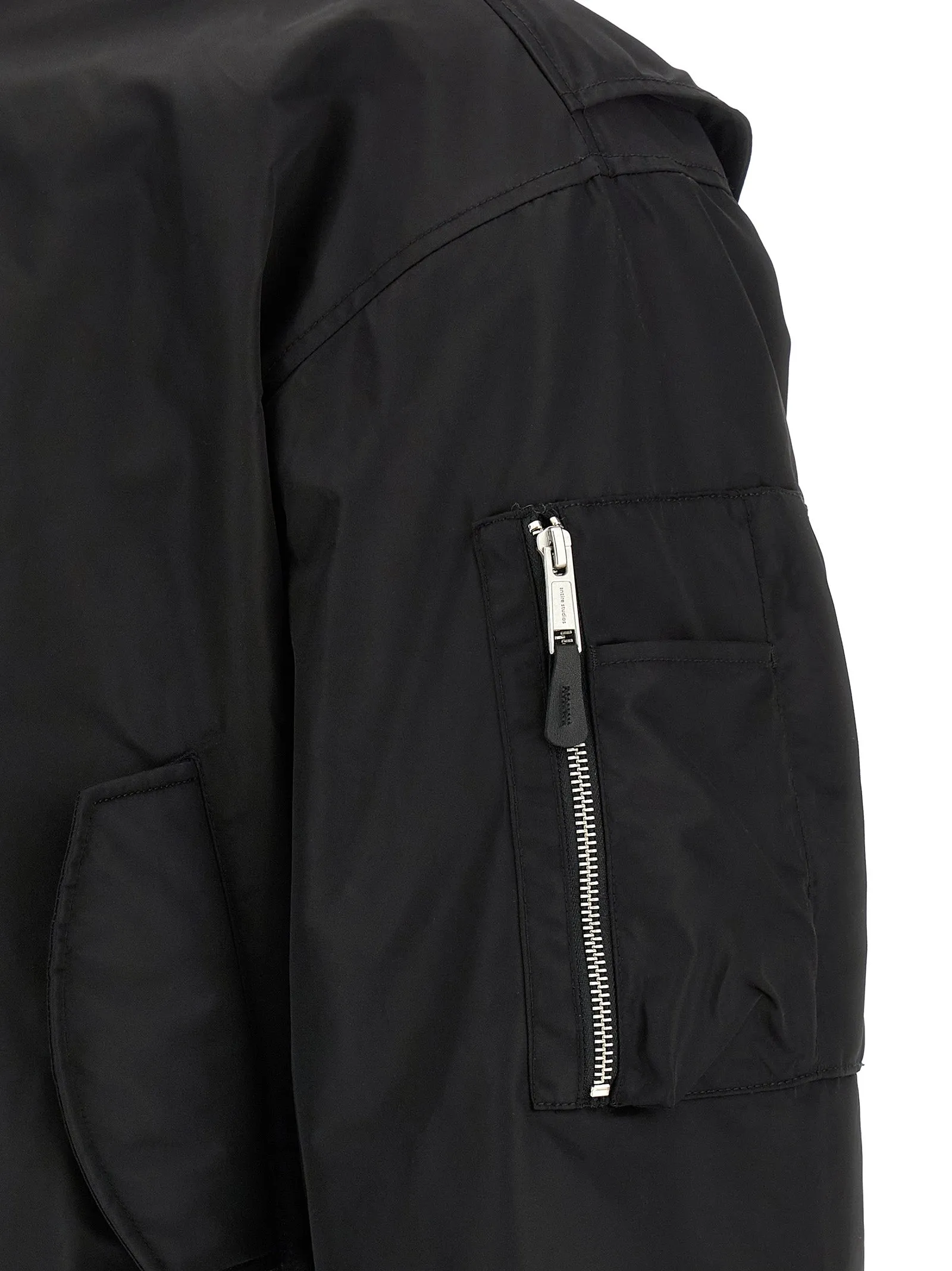 Nylon bomber jacket sold by Lord & Taylor product image thumbnail 4