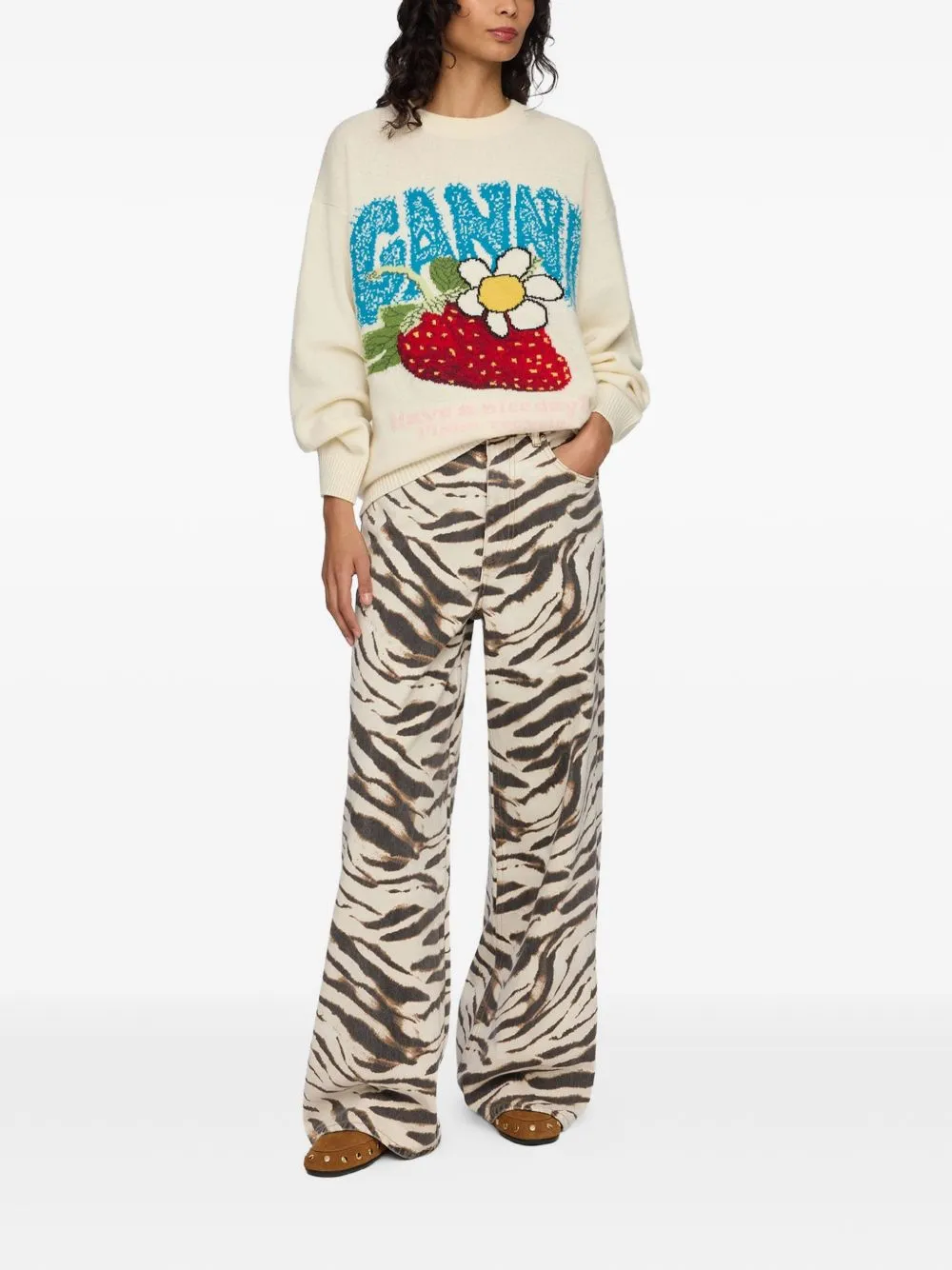 EGRET WOOL RECYCLED WOOL RECYCLED POLYAMIDE SWEATER sold by Lord & Taylor product image thumbnail 3
