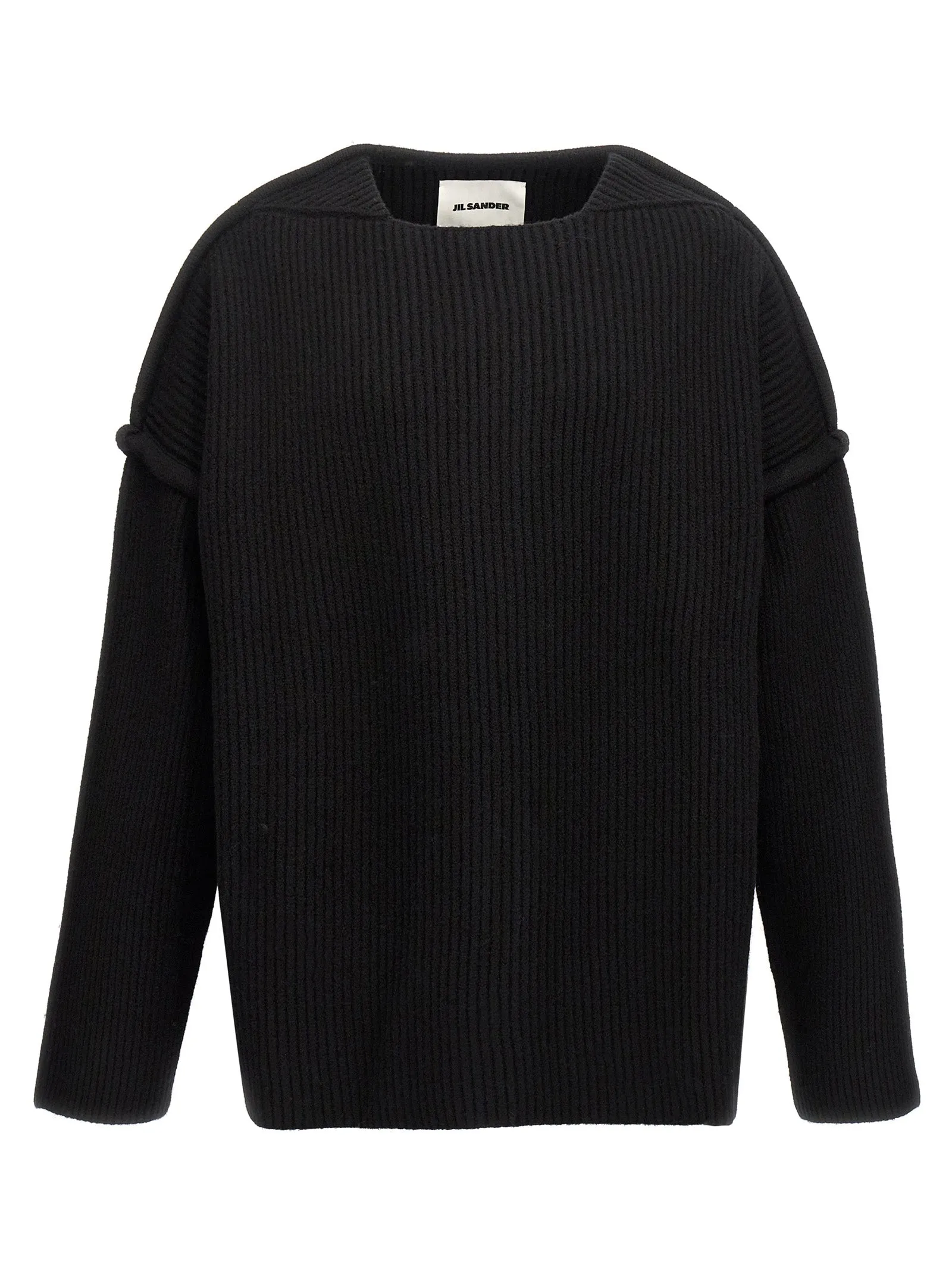 Geometric neckline sweater sold by Lord & Taylor