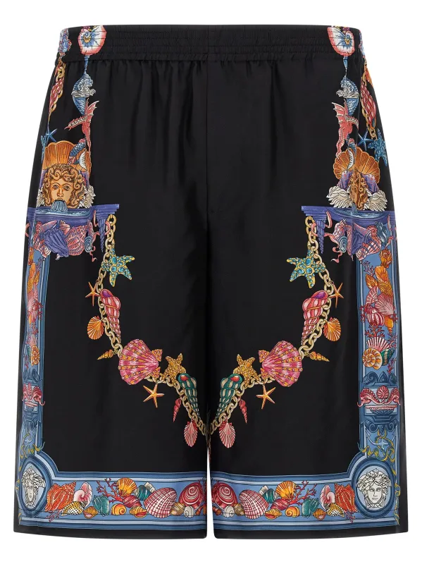 'Coral Theatre' print bermuda shorts made by Versace