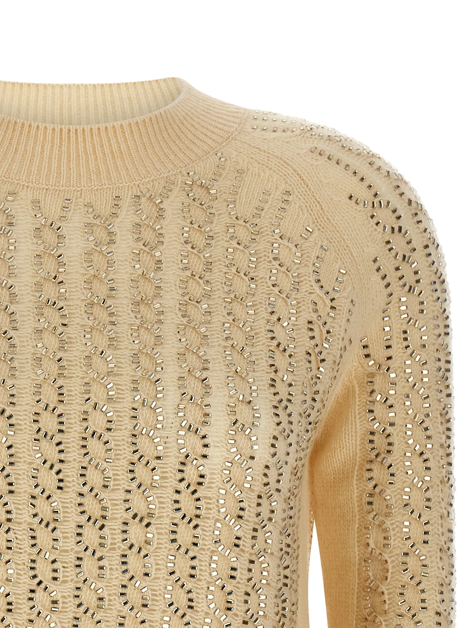 Baguette studded sweater sold by Lord & Taylor product image thumbnail 3