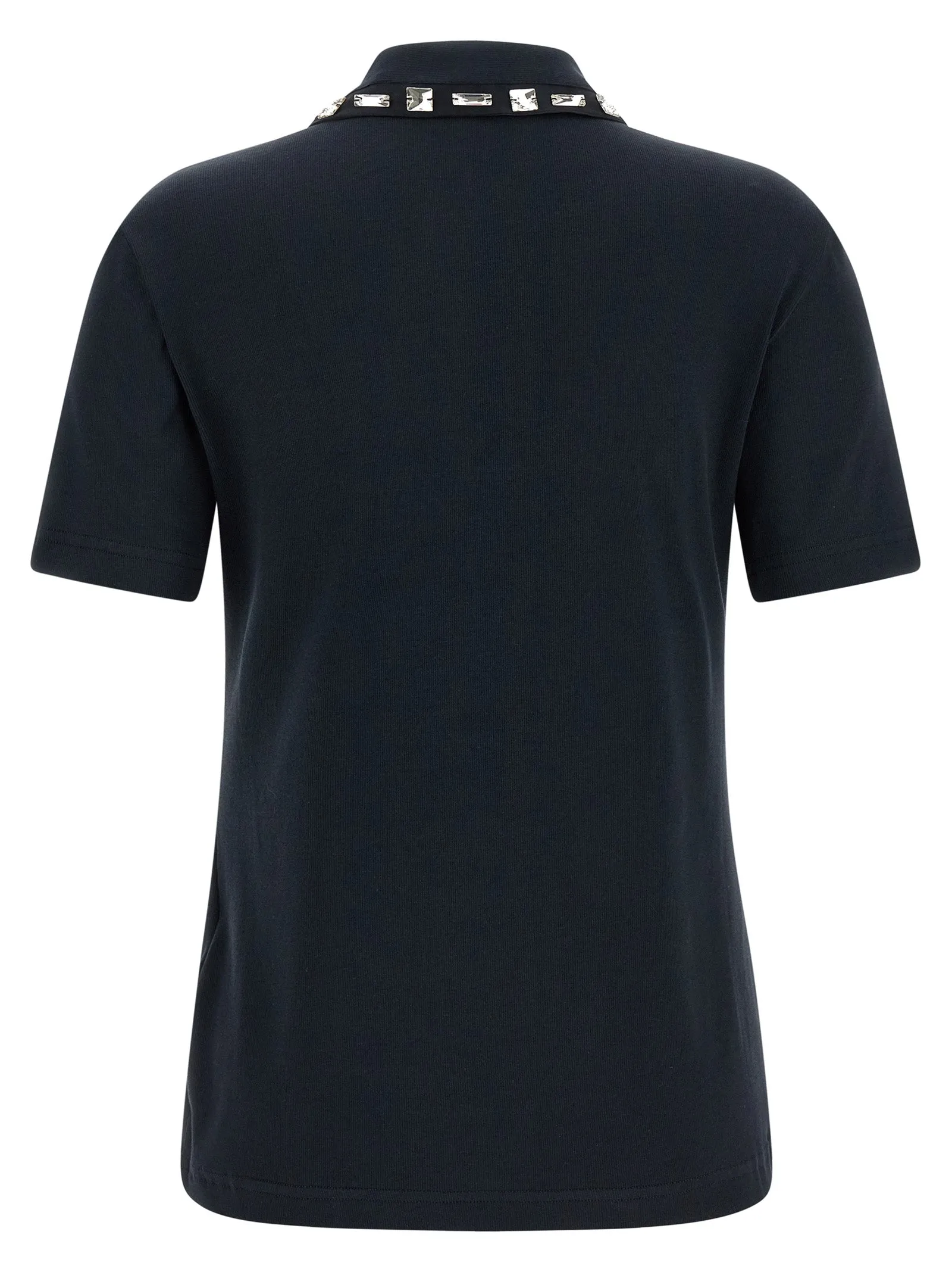 Crystal collar polo shirt sold by Lord & Taylor product image thumbnail 2