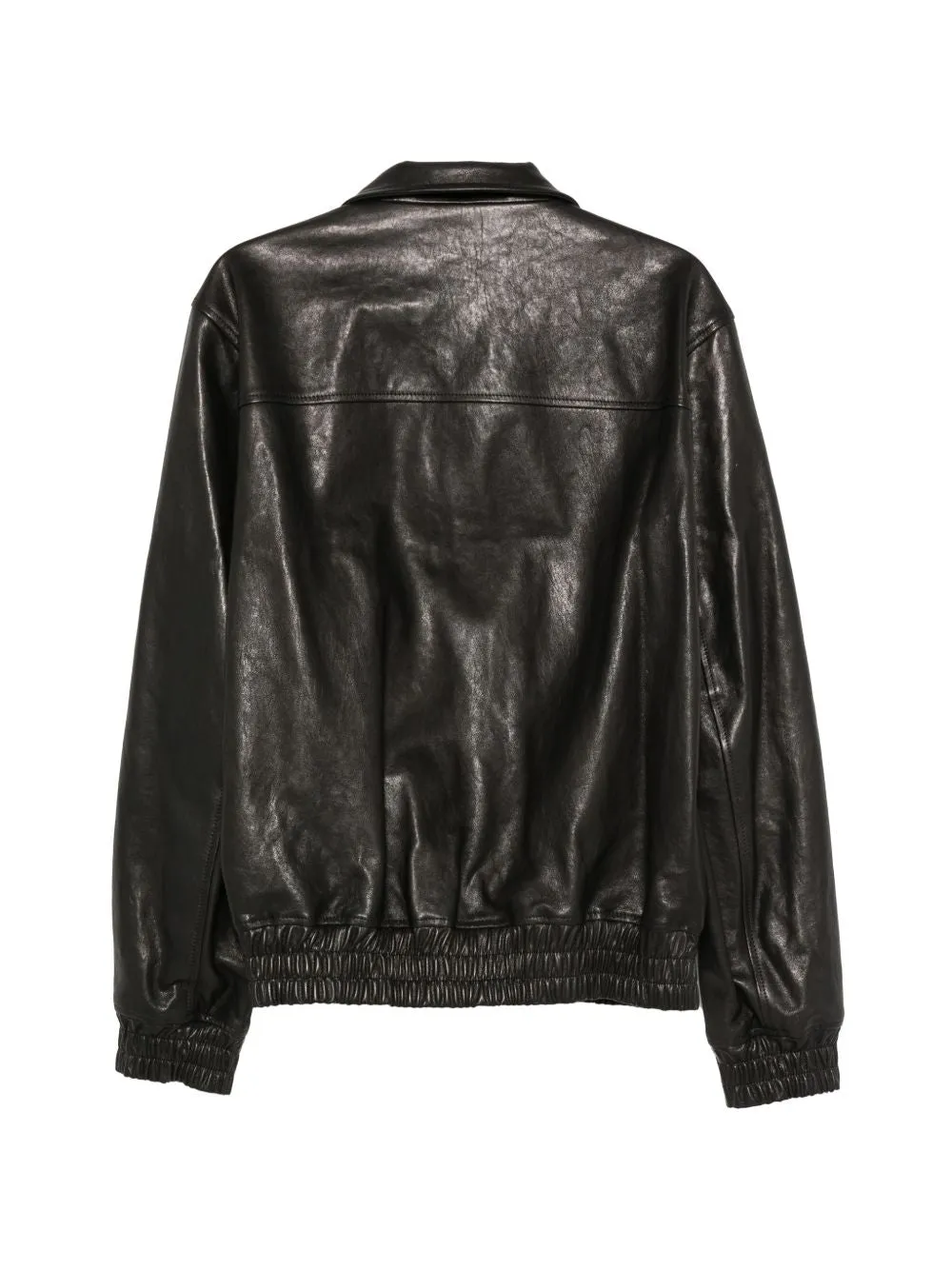BLACK CALF LEATHER JACKET sold by Lord & Taylor product image thumbnail 2