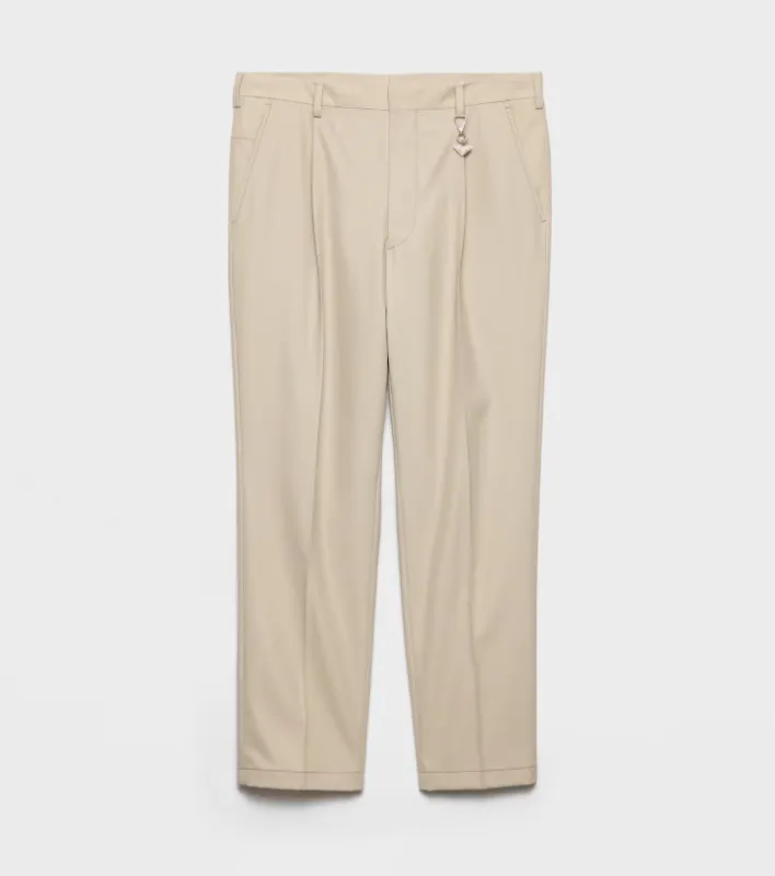 BEIGE COTTON TROUSERS made by Prada