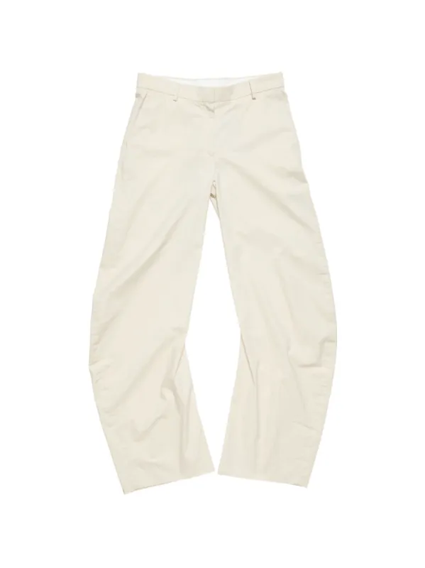 BEIGE ORGANIC COTTON TROUSERS made by Acne Studios