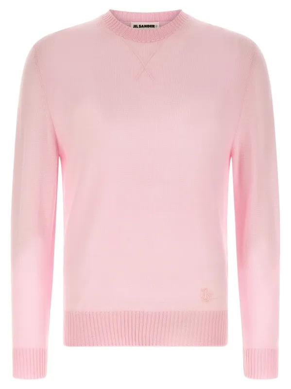 Logo embroidery sweater made by Jil Sander