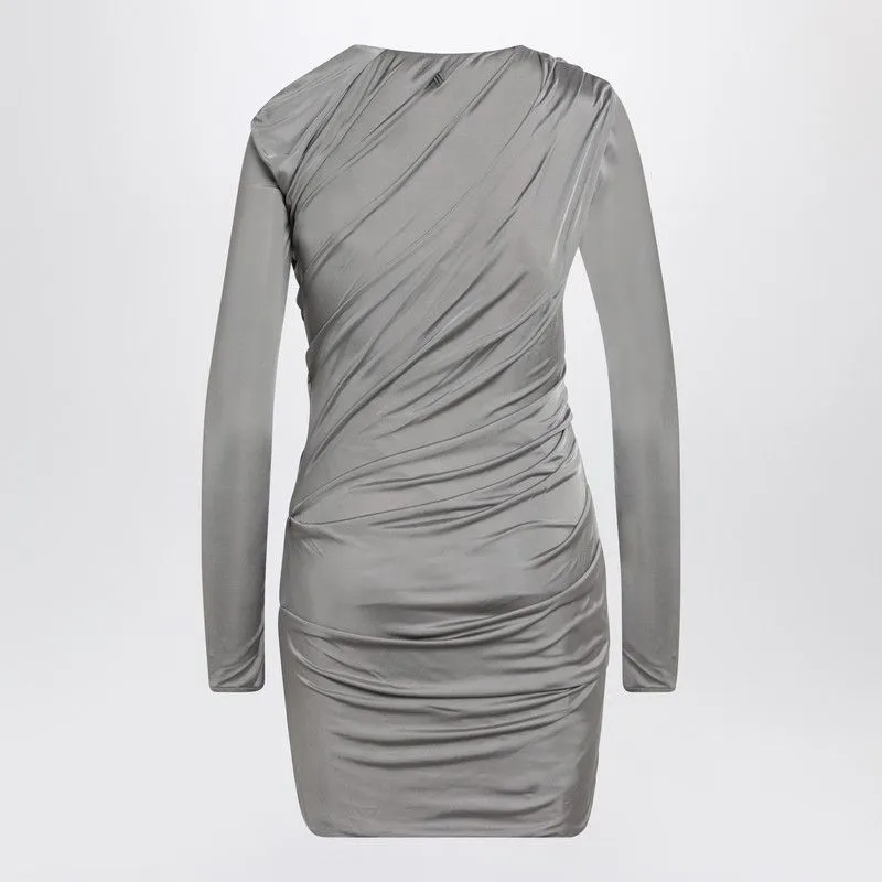DRAPED GREY MINI DRESS sold by Lord & Taylor product image thumbnail 2