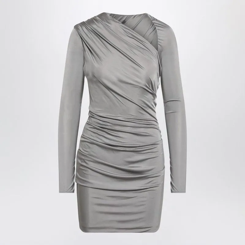 DRAPED GREY MINI DRESS sold by Lord & Taylor