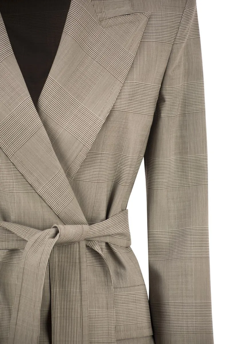 MXMNASELLO - PRINCE OF WALES TAILORED BLAZER WITH BELT sold by Lord & Taylor product image thumbnail 4