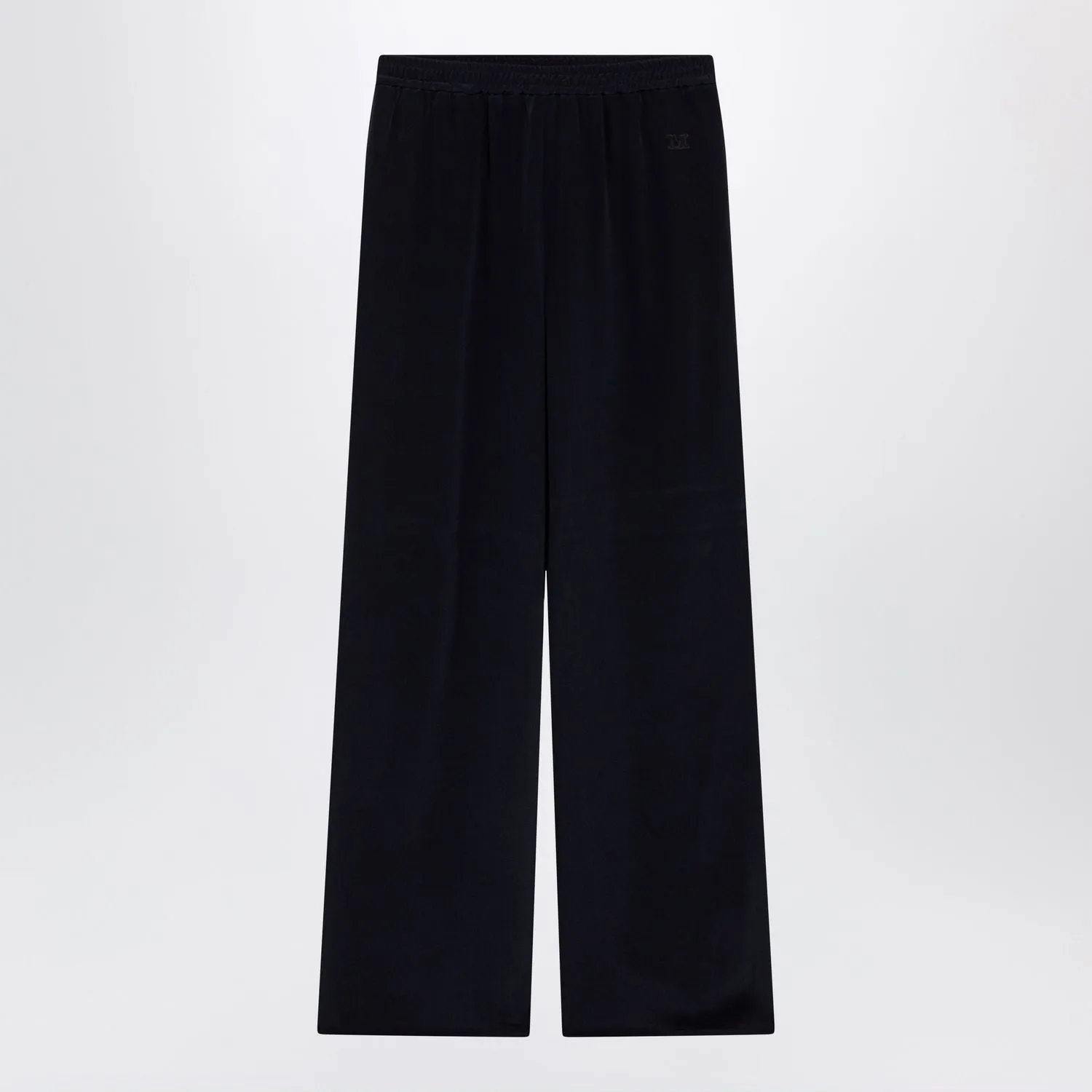 NAVY BLUE SILK RELAXED TROUSERS sold by Lord & Taylor