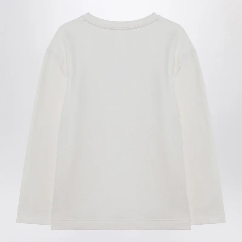 WHITE SWEATSHIRT IN SILK BLEND sold by Lord & Taylor product image thumbnail 2