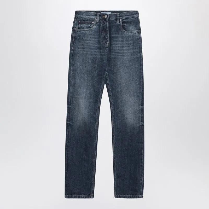 BLUE WASHED-OUT JEANS made by Prada